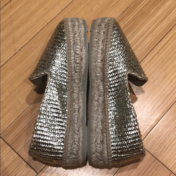 Metallic Gold Espadrilles - Picture 5 of 9